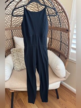 Old Navy High Neck Powerlite Black Jumpsuit Medium